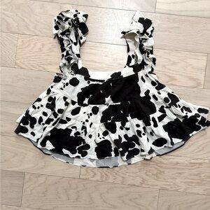 Black & White Swing Top